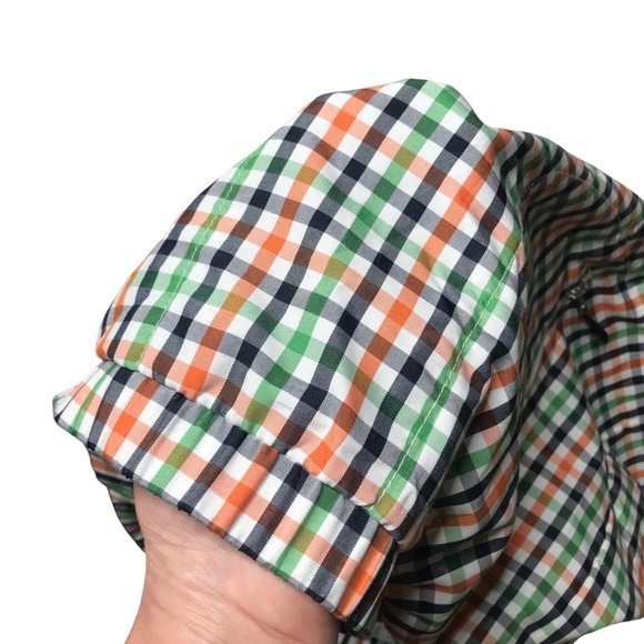 Multicolor Checkered Half-Zip Windbreaker Jacket--Lightweight, Mesh Lined - Picture 4 of 14